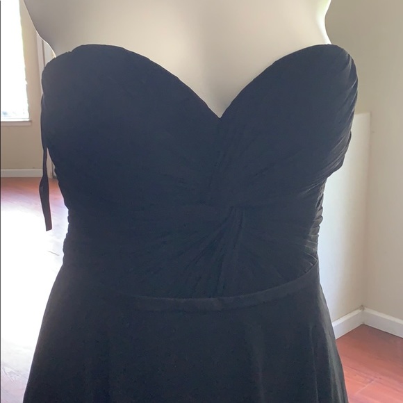 Strapless back chiffon dress - Picture 2 of 5